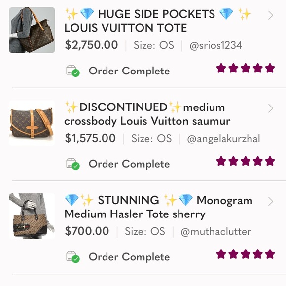 Meet your Posher, Bagsy with 5. Star orders - Picture 5 of 6